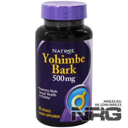 NATROL Yohimbe Bark 500 mg, 90 кап