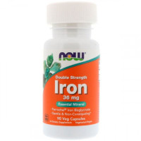 NOW Iron 36 mg, 90 кап