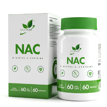 NATURAL SUPP NAC 600mg, 60 кап