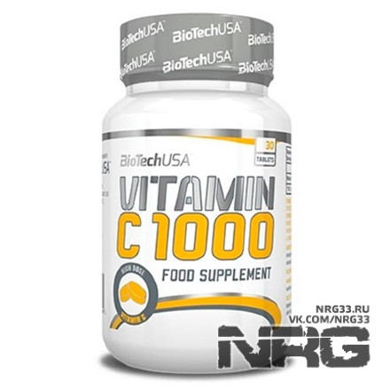 BIOTECH Vitamin C 1000mg, 30 таб