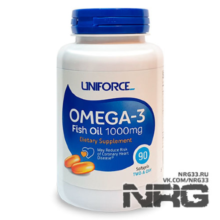 UNIFORCE Omega-3 1000 mg, 90 кап