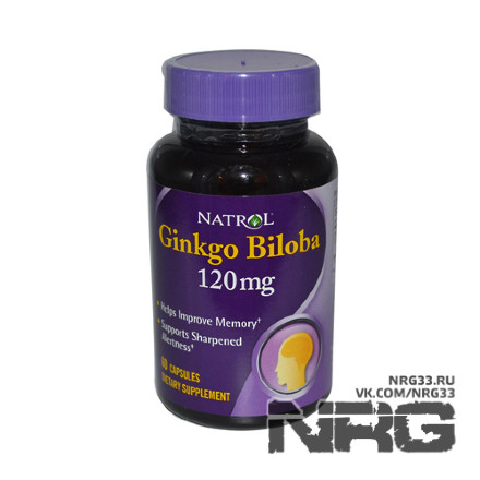 NATROL Ginkgo Biloba 120 мг, 60 кап