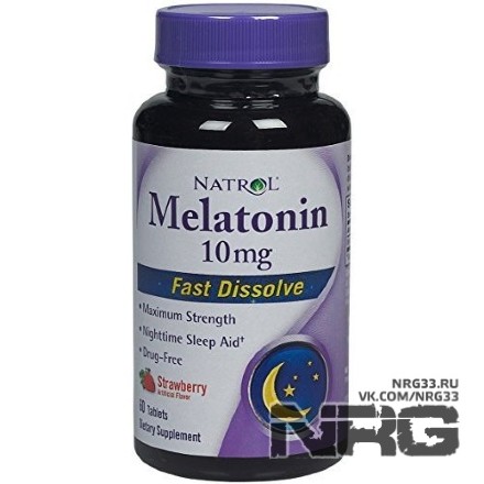 NATROL Melatonin 10 mg, 60 таб