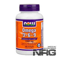 NOW Omega 3-6-9 1000 mg, 100 кап