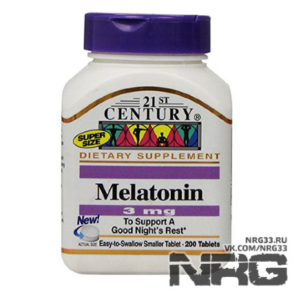 21ST CENTURY Melatonin 3mg, 200 таб