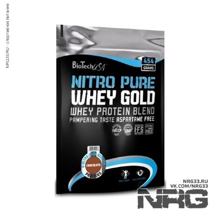 BIOTECH Nitro Pure Whey Gold, 0.45 кг