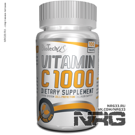 BIOTECH Vitamin C 1000mg, 100 таб