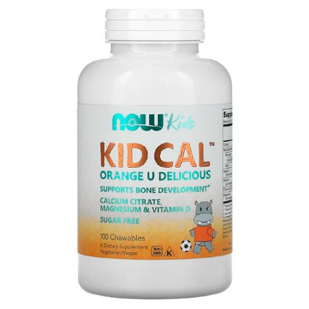NOW Kid Cal Chewable, 100 таб
